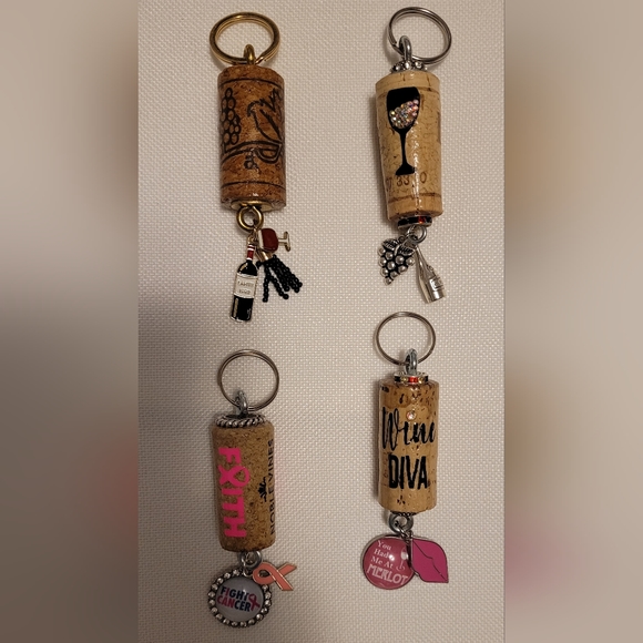 Wine Cork Keychains - Picture 4 of 4